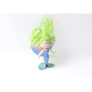 Kenner, Shimmers, Plume, Mermaid, Green Hair, Blue Dress, Doll, Toy, Figure, 5",